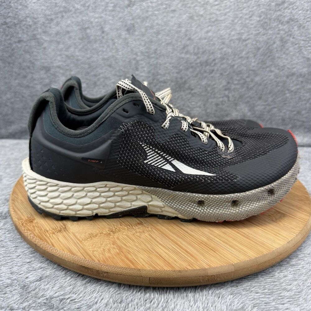 Altra Timp 4 Shoes Mens Size 8.5 Black Red Trail Running Sneakers AL0A547J000